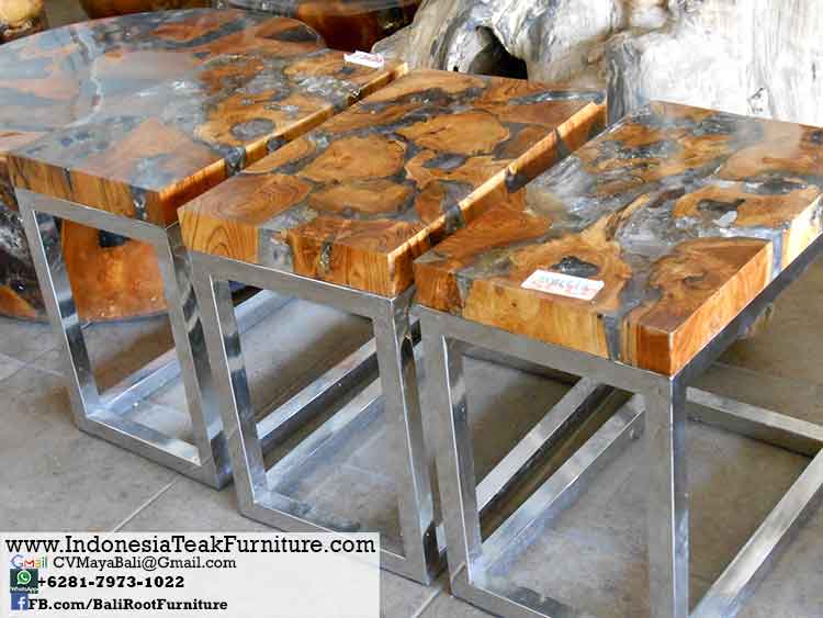 TAR 3 Teak Acrylic Steel Furniture